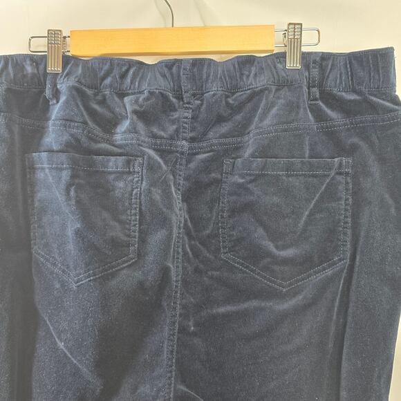J. Jill Corduroy Navy Blue Pants Size 16 - Picture 5 of 6